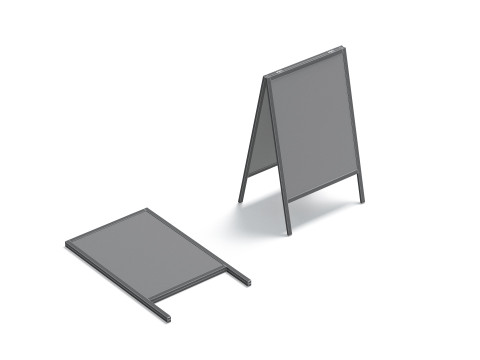 Advertising street stand - sandwich sign board Modelo 3D