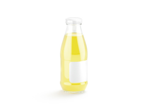 Juice Glass Bottle Pineapple - juicy pine drink jar 3Dモデル