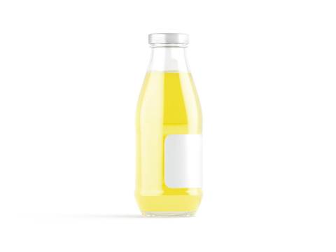 Juice Glass Bottle Pineapple - juicy pine drink jar 3Dモデル