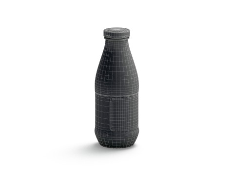 Juice Glass Bottle Pineapple - juicy pine drink jar 3Dモデル
