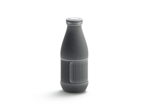 Juice Glass Bottle Kiwi - kiwis smoothie drink jar 3D Model