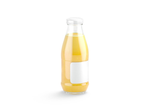 Juice Glass Bottle Orange - juicy oranges drink jar 3D Модель