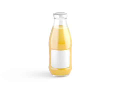 Juice Glass Bottle Orange - juicy oranges drink jar 3D Модель