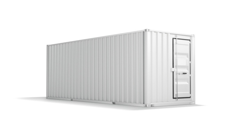 White Cargo Container - shipping steel box Modelo 3D .c4d .max .obj .3ds .fbx .stl .blend 