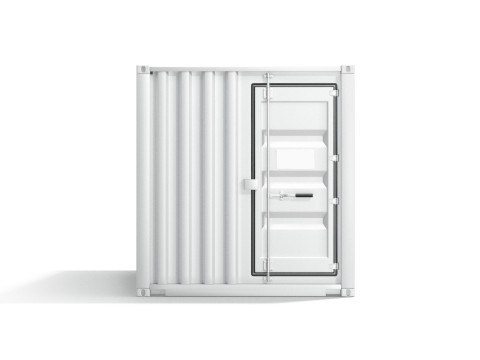 White Cargo Container - shipping steel box Modelo 3D