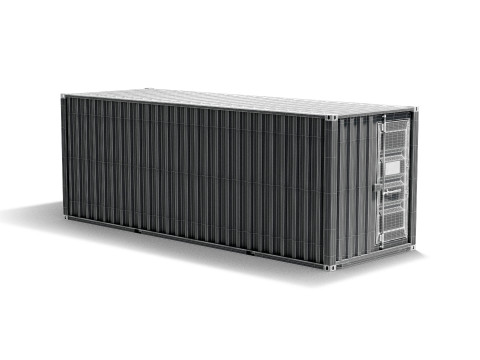 White Cargo Container - shipping steel box Modelo 3D