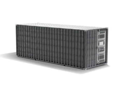 White Cargo Container - shipping steel box 3D Model