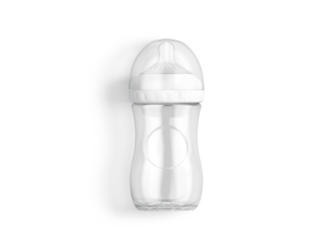 Empty Plastic Baby Bottle - transparent children milk feeding container Modelo 3D