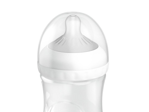 Empty Plastic Baby Bottle - transparent children milk feeding container Modelo 3D