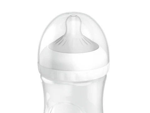 Empty Plastic Baby Bottle - transparent children milk feeding container 3D Model