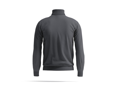 Black Turtleneck Sweater - long neck knitted mens pullover 3D Model