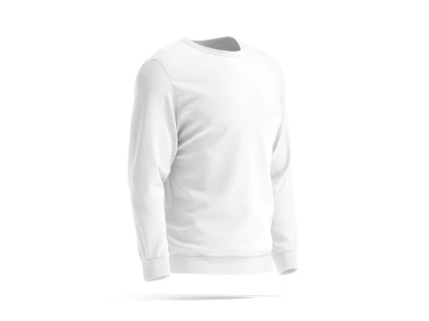 White Sweater - crewneck mens sweatshirt 3D Model