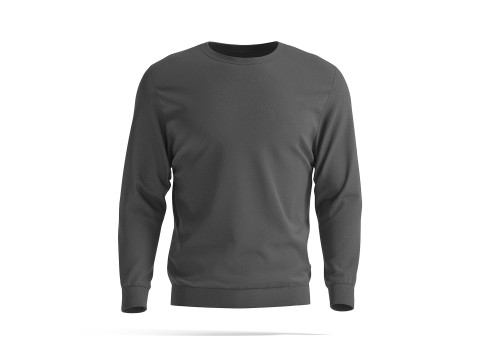 Black Sweater - crewneck mens sweatshirt Model 3D