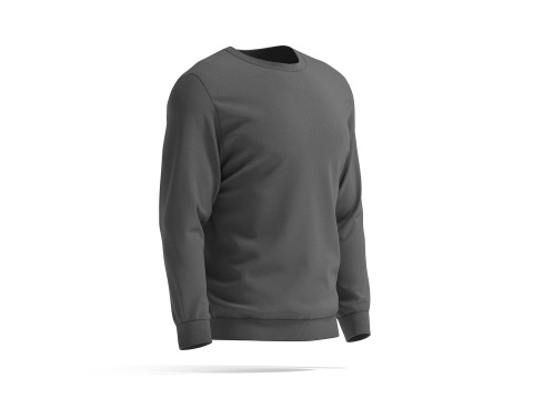 Black Sweater - crewneck mens sweatshirt Modelo 3D