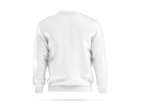 White Bomber Jacket - mens casual puffer 3D Model