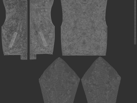 White Bomber Jacket - mens casual puffer 3D Model