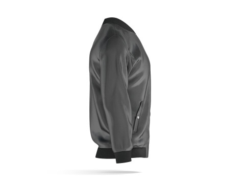 Black Bomber Jacket - mens casual puffer 3D Модель