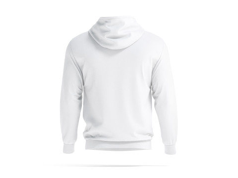 White Hoodie - sports sweatshirt with hood 3D Model