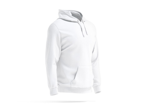 White Hoodie - sports sweatshirt with hood 3D Model