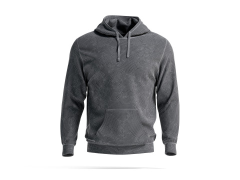 White Hoodie - sports sweatshirt with hood 3D Model