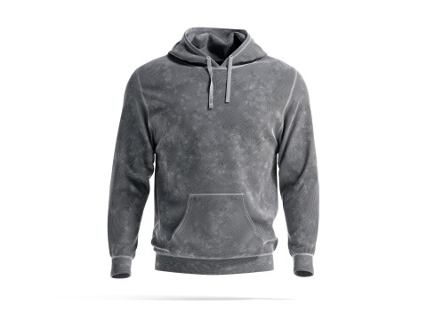 White Hoodie - sports sweatshirt with hood 3D Model
