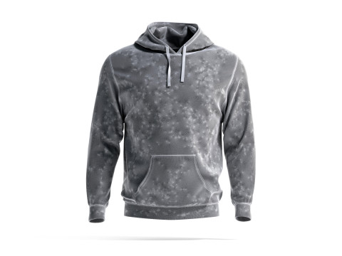 White Hoodie - sports sweatshirt with hood 3D Model