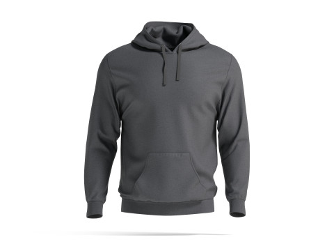 Black Hoodie - sports sweatshirt with hood Model 3D