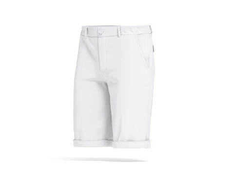 White Casual Shorts - mens classic short pants 3D Model