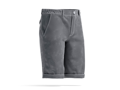 White Casual Shorts - mens classic short pants 3D Model