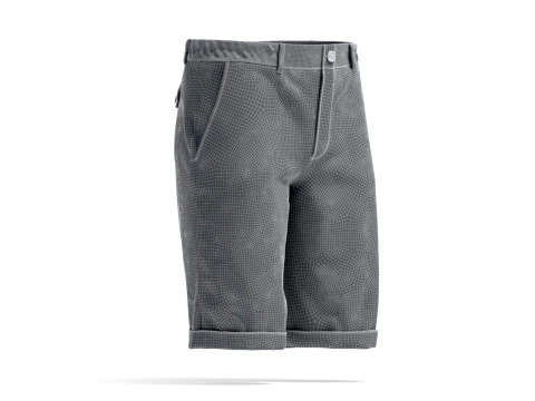 White Casual Shorts - mens classic short pants 3D Model