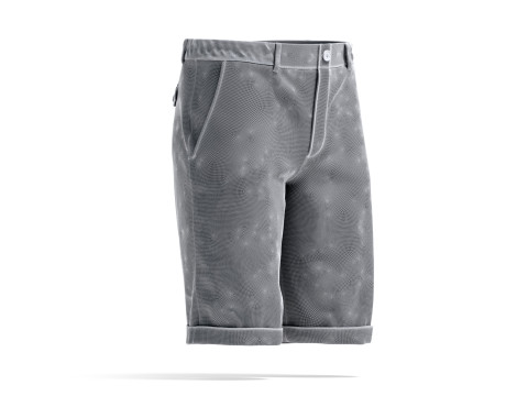 White Casual Shorts - mens classic short pants 3D Model