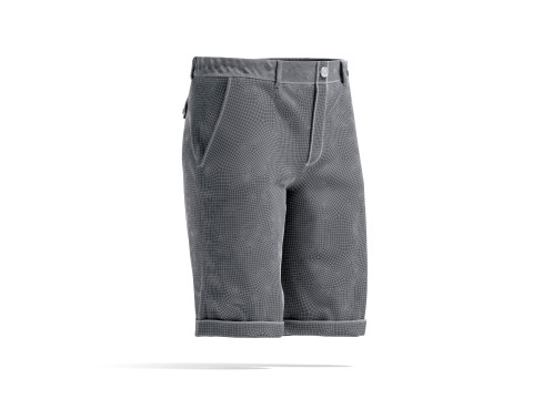 Black Casual Shorts - mens classic short pants 3D 모델