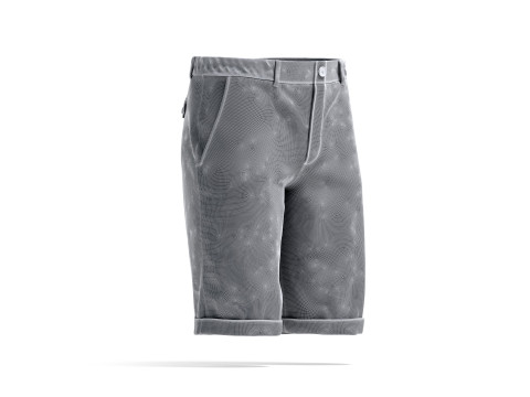 Black Casual Shorts - mens classic short pants 3D 모델