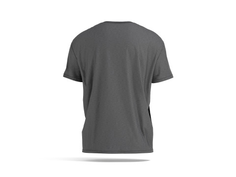 Black Oversized T-Shirt- mens wrinkled crewnecktshirt Modello 3D