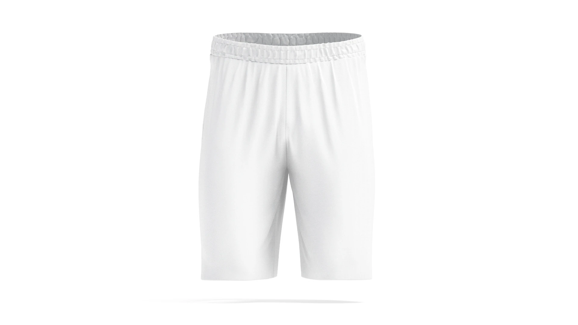 White Sport Shorts - mens soccer short pants 3D Model .c4d .max .obj .3ds .fbx .stl .blend 