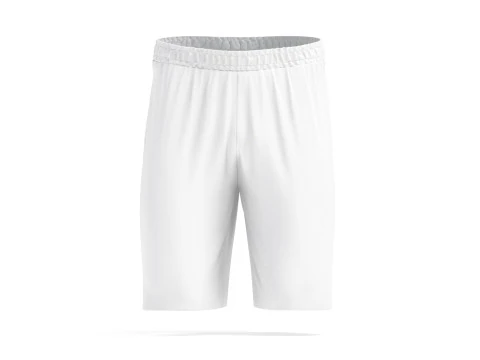 Shorts esportivos brancos - calças curtas de futebol masculino Modelo 3D