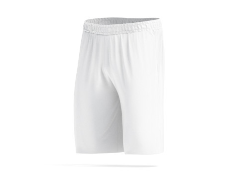 White Sport Shorts - mens soccer short pants Modello 3D