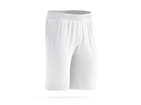White Sport Shorts - mens soccer short pants Modello 3D