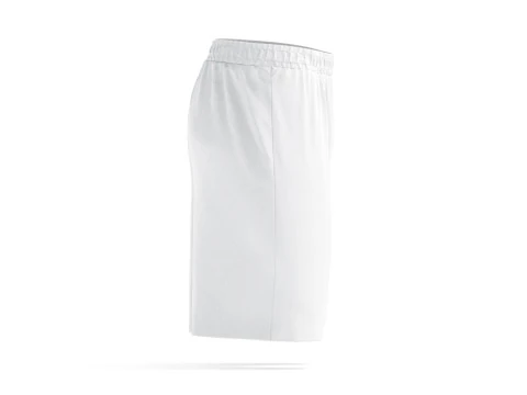White Sport Shorts - mens soccer short pants 3D Model