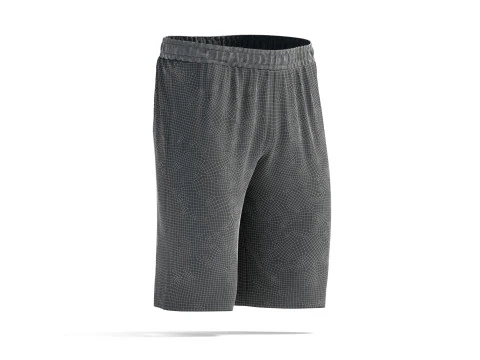 White Sport Shorts - mens soccer short pants 3D Model