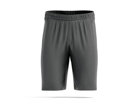 Black Sport Shorts - mens soccer short pants 3D Model