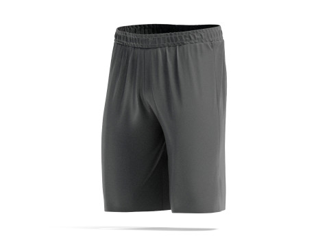 Black Sport Shorts - mens soccer short pants Modelo 3D