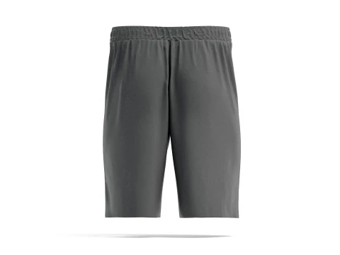 Black Sport Shorts - mens soccer short pants 3D Model