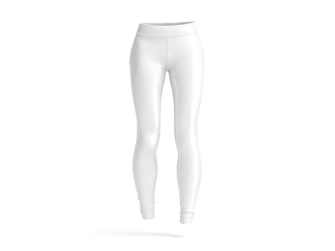 White Womens Leggings - sport female leggins Modelo 3D