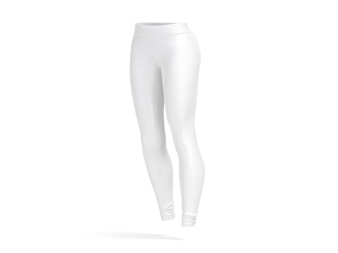 White Womens Leggings - sport female leggins Modelo 3D