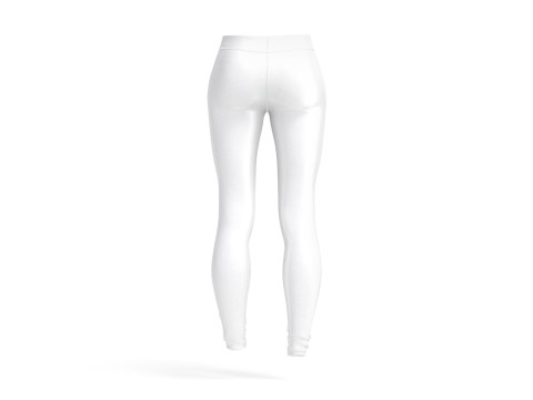 White Womens Leggings - sport female leggins Modelo 3D