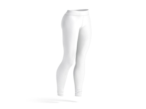 White Womens Leggings - sport female leggins Modelo 3D