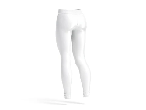 White Womens Leggings - sport female leggins 3D Model
