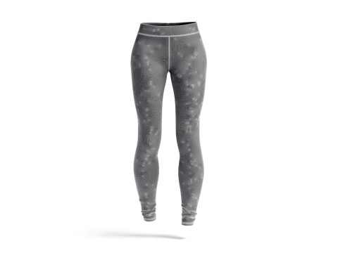 White Womens Leggings - sport female leggins Modelo 3D