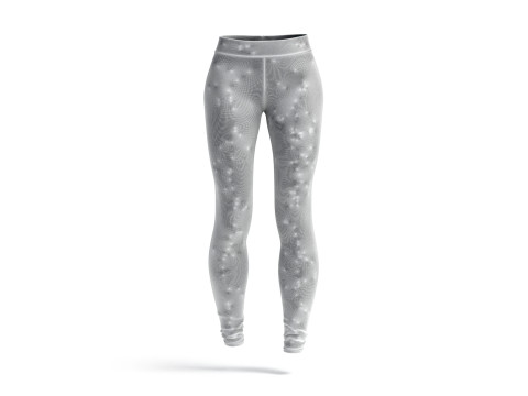 White Womens Leggings - sport female leggins Modelo 3D
